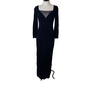 Tadashi Vintage Bodycon Dress Size Small Long Sleeves Side Slits Deadstock New